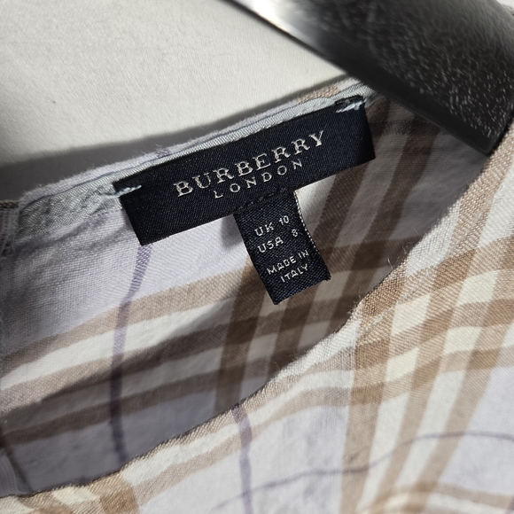 Burberry London Plaid Sleeveless Dress - Picture 2 of 9